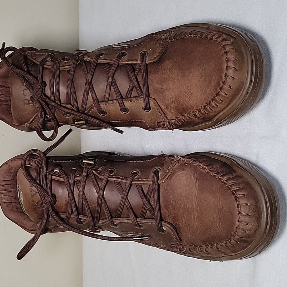 Rocky Outback Gore-tex Leather Boots Brown Men's Size 9 Gorpcore / Utility - Picture 2 of 9
